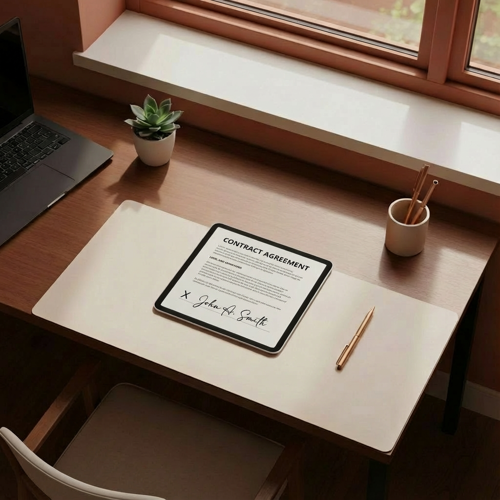 Elegant digital signing workspace